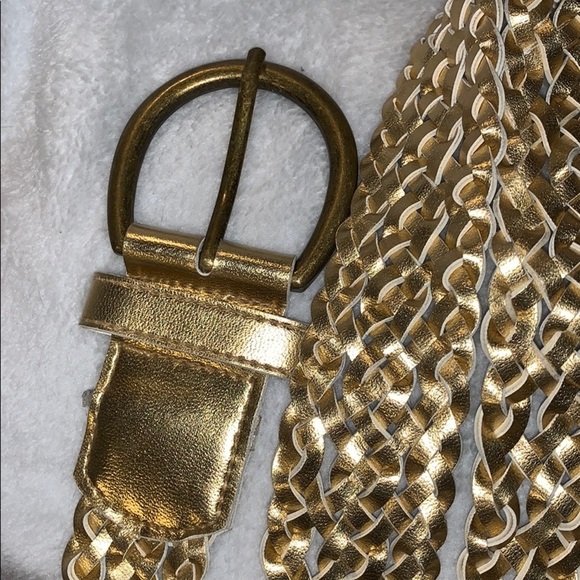 Braided Golden Belt - Excellent Condition - 42 in - Picture 2 of 6